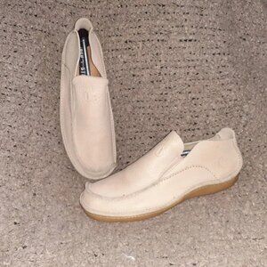 BED STU-The Next Step-Moccasins-Beige Leather Loafers/Driving Shoes-Sz 11.5-EX